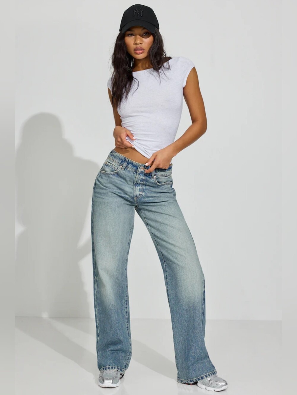 GARAGE DENIM "Slouchy Jean" Aster Blue Sz 7/28